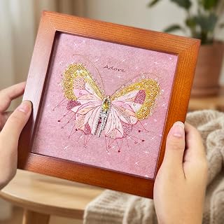 Bead Embroidery Kit for Adults with Instructions Video and Gift Box