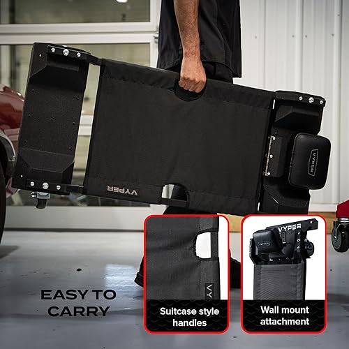 Miniatura 7 de Vyper Lay-Down - Enredadera automotriz, fabricada en Estados Unidos, 46 pulgadas, capacidad de 400 libras con tela a prueba de pinchazos y