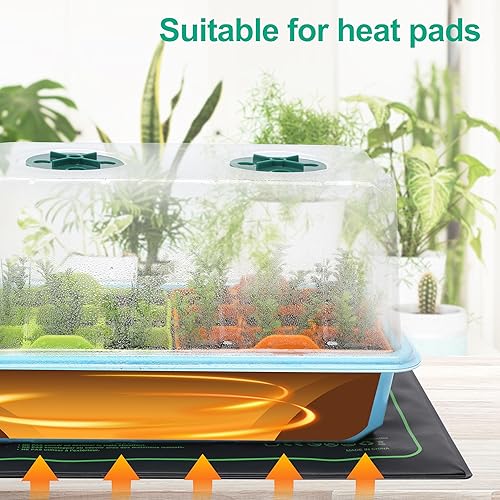 Miniatura 3 de LUVCOSY Kit de inicio de semillas de alféizar de ventana con cúpula de humedad, bandeja de inicio de plántulas de silicona, bandeja de inicio de