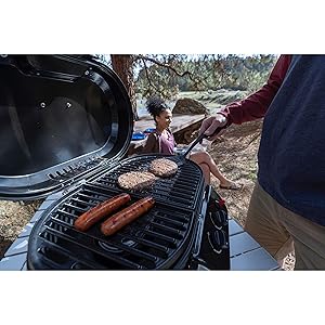 Coleman RoadTrip 225 Portable Tabletop Grill, 2-Burner Gas Grill with Matchless Ignition & Adjustable Temperature Control, 11,000 BTUs of Power for Grilling, Tailgating, Camping, BBQ, & More
