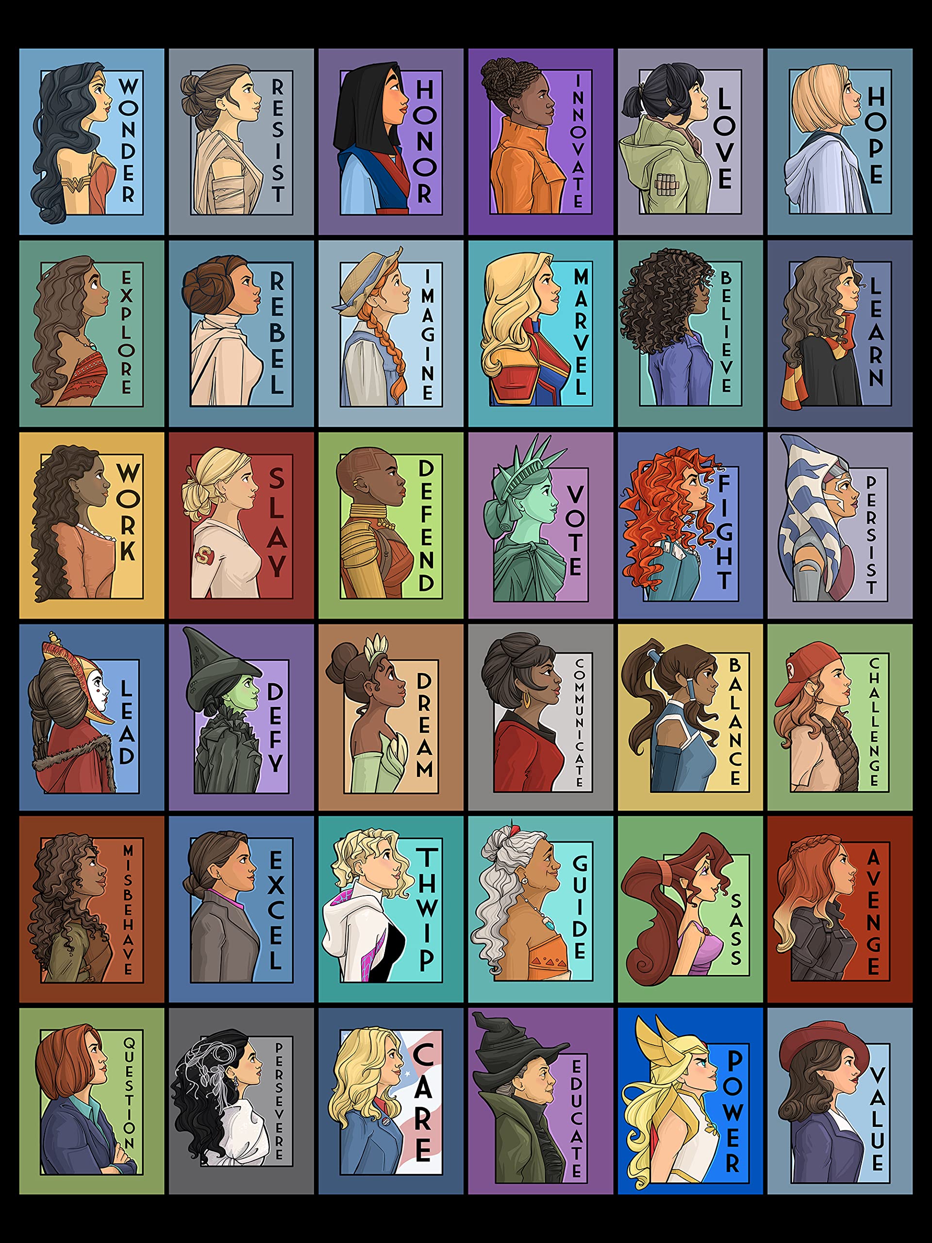 She Series Pop Culture Collage Poster