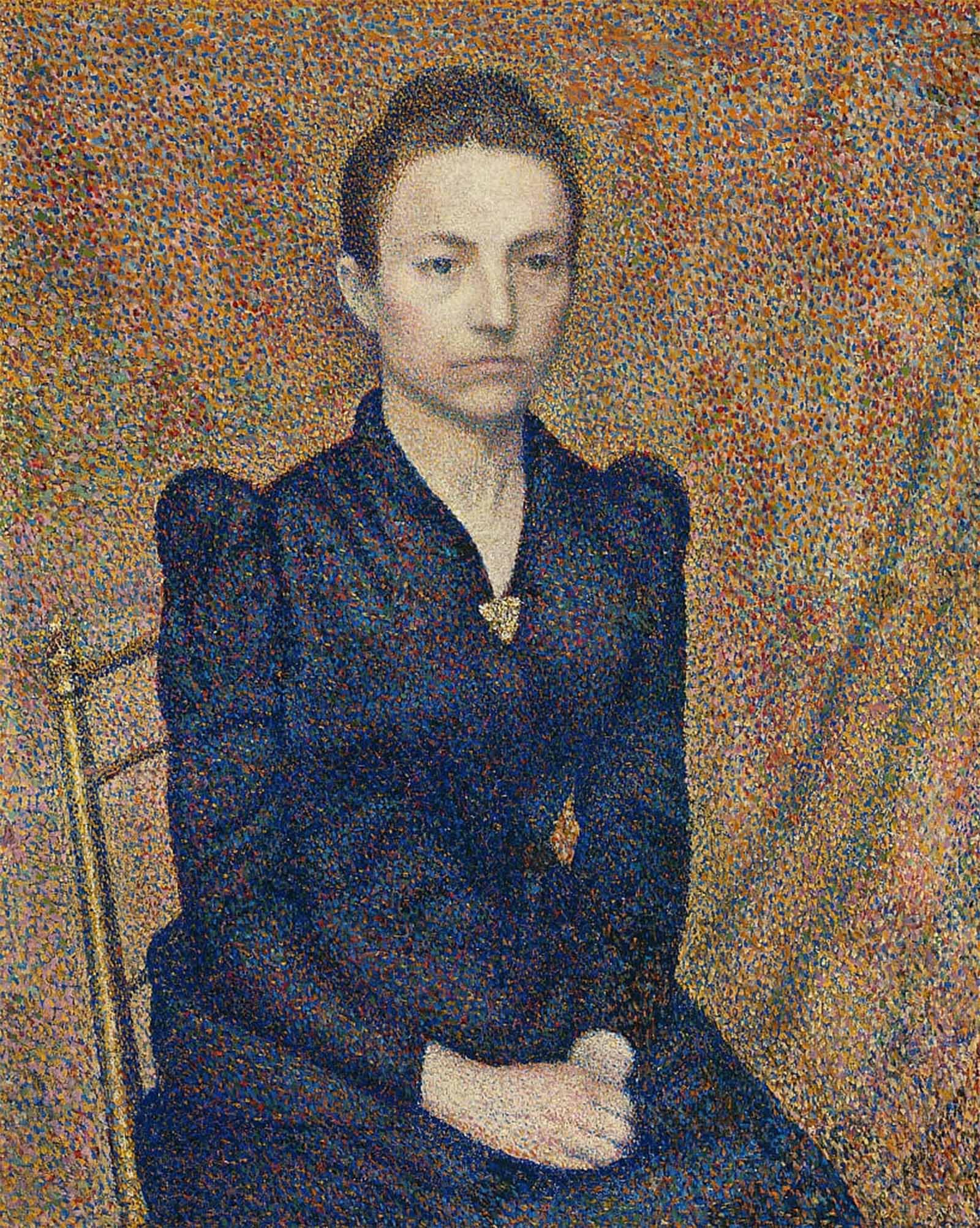 POSTERIIk Vintage Print Pop Art Landscape Artwork Portrait of the Artist's Sister by Georges Lemmen Art Prints for Office Home Decor 60x90cm