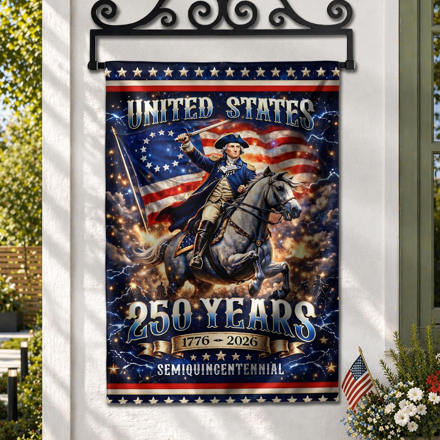 250 Anniversary Usa Flag, 1776-2026 Commemorative, 250th Anniversary Patriotic Design, Doubleided Outdoor Yard Decoration For Independence Day, Garden Flags For Outside 3 (30x40 Inch)