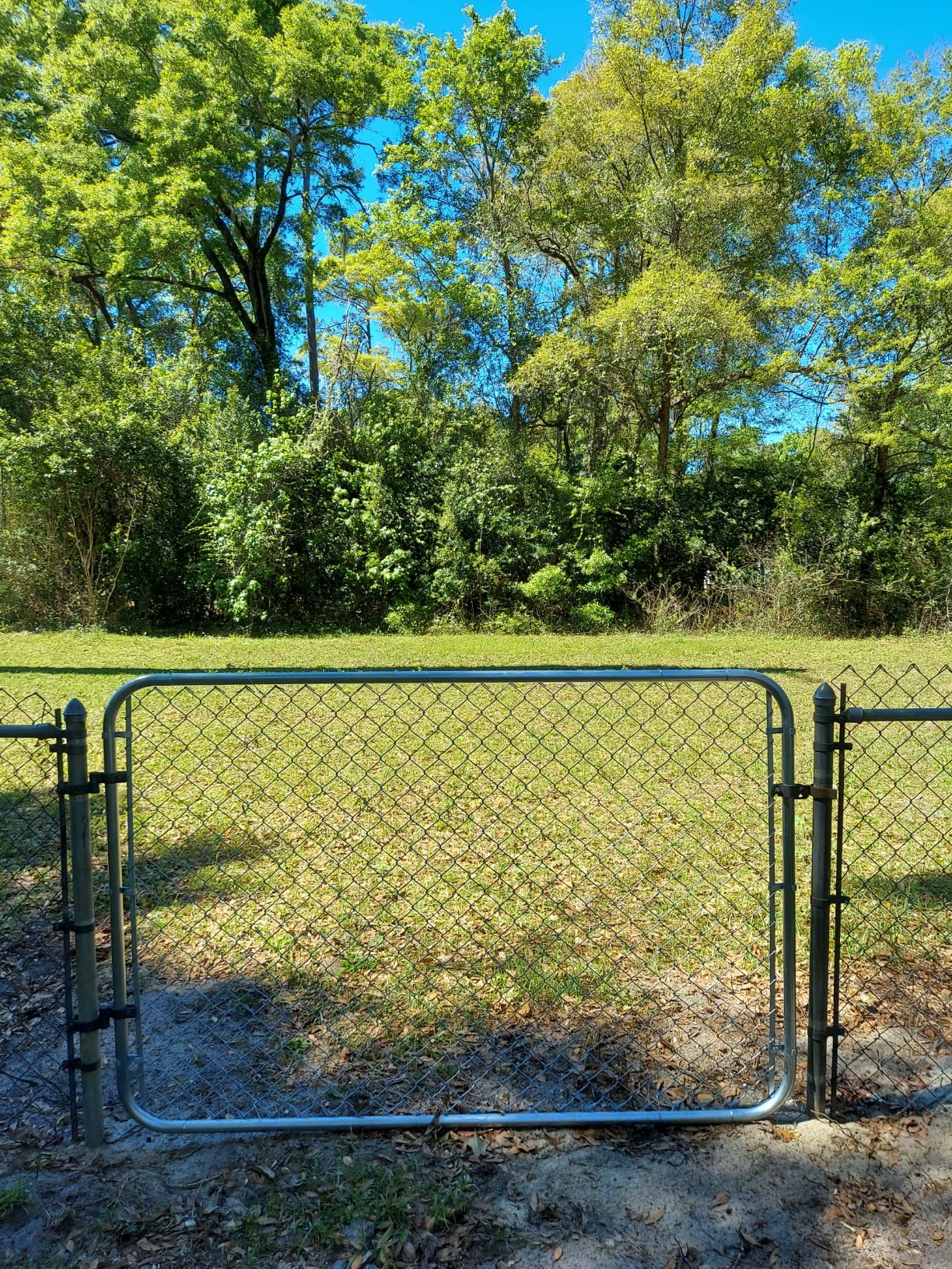 Adjustable Garden Gate 72x46 Inch Adjustable Chain Link Gate - Rust-Resistant  Garden Fence Gate For Yard & Deck Outside Walk Through Yard Gate