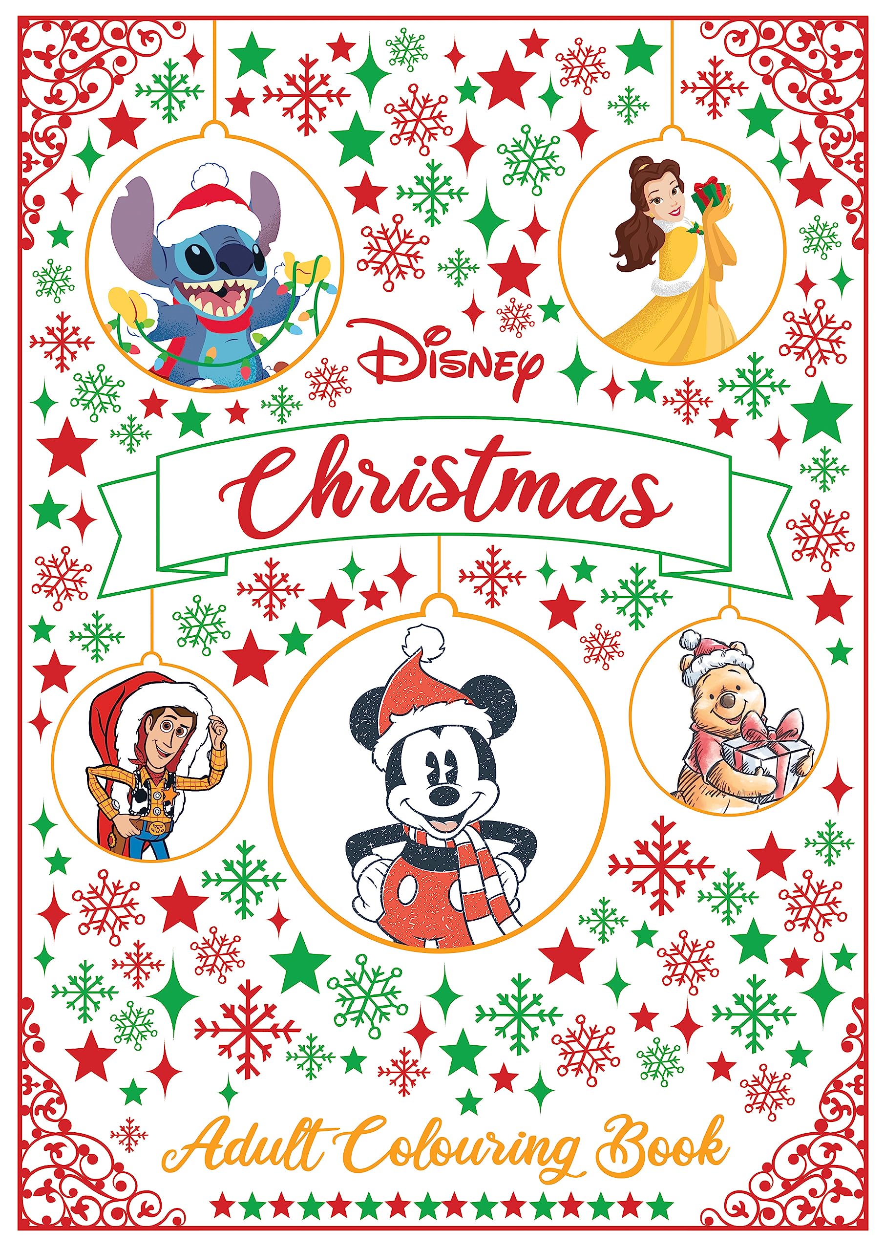 Disney Christmas: Adult Colouring Book: unknown author: 9781761293108 ...