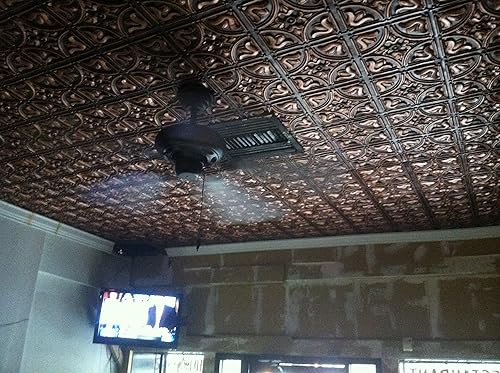 Miniatura 10 de From Plain To Beautiful In Hours 148 Tiny Tulips - Azulejos de PVC con pegamento de 2 x 2 pies, paquete de 25 unidades, color negro, 25 piezas