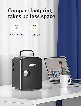ASTROAI コンパクト冷蔵庫 AC/DC対応 AstroAI 冷蔵庫 小型 6L ミニ冷蔵庫 小型冷蔵庫 保温 冷温庫