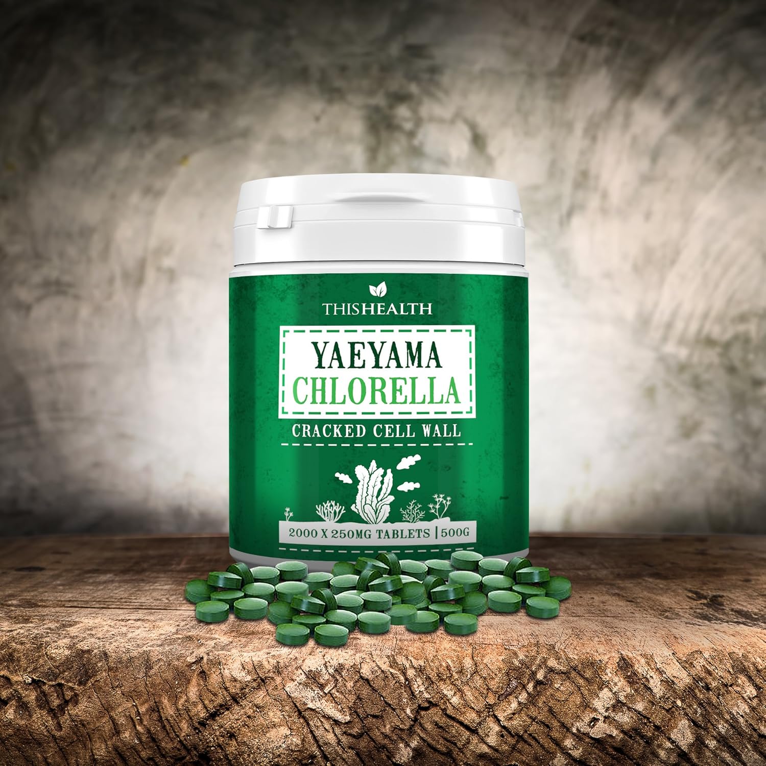 Chlorella Tablets 500g 2000 250mg Tablets. Premium Japanese Yaeyama