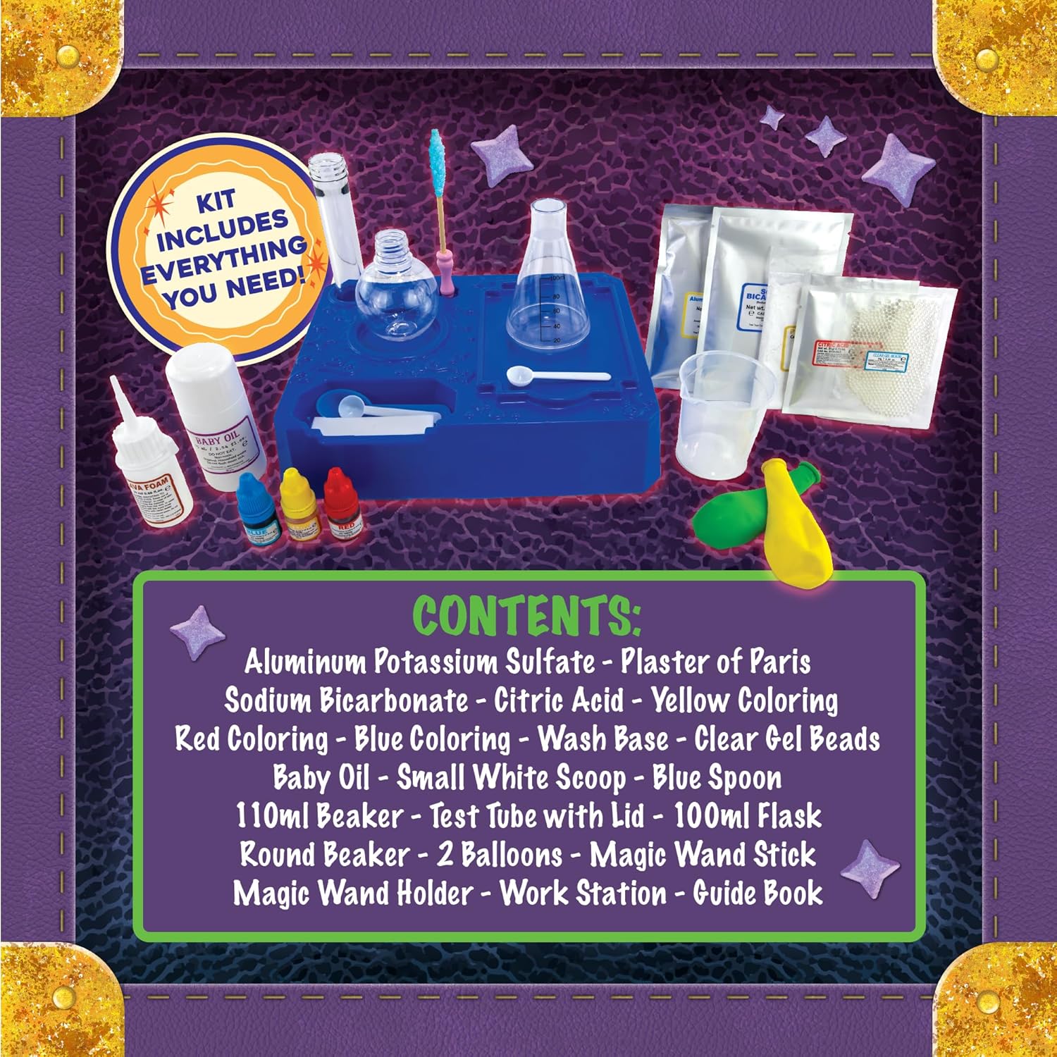 MindWare Junior Science Academy: Magic Potion Science Chemistry Set – 5 Amazing Beginning Kids Science Experiments for Kids Ages 4 & Up – Fun Science Lessons for Home or School