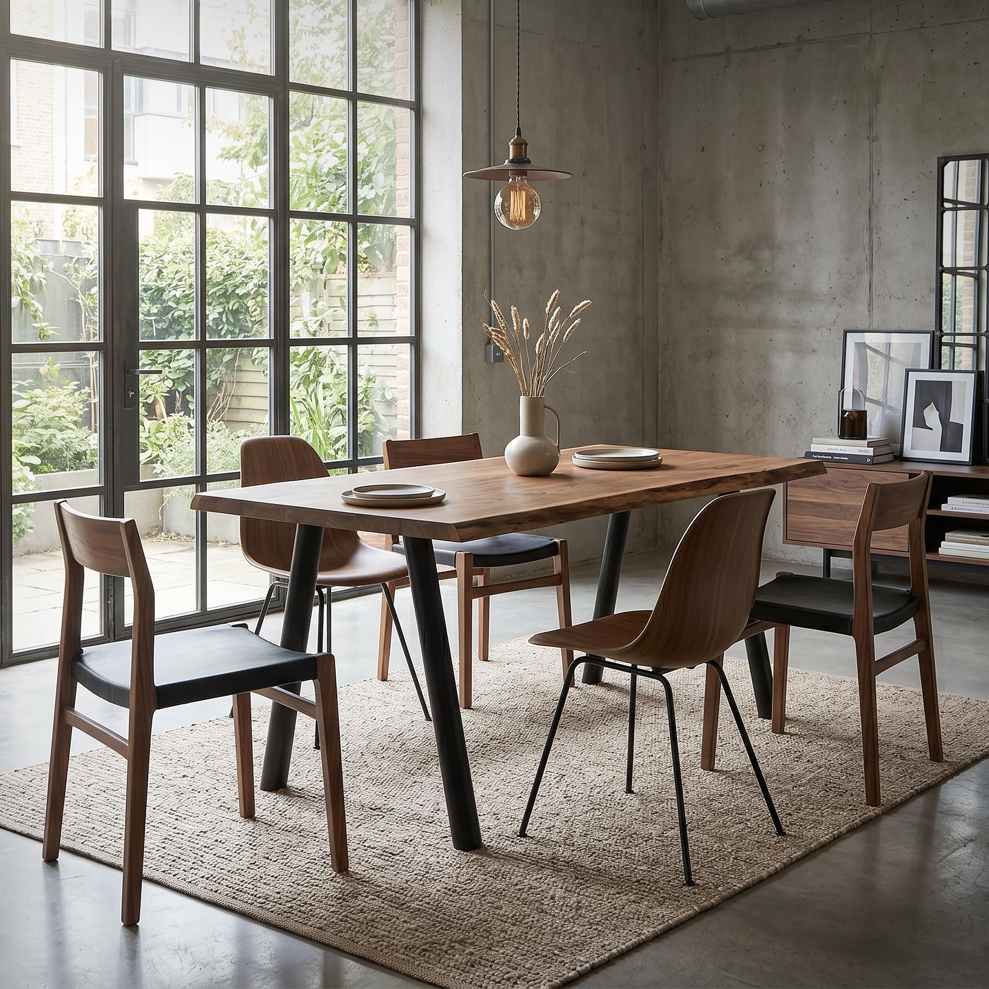 ML-Design 2X Patas para Mesa Metálicas, Soportes de Mueble para Comedor y Escritorio, Forma de A en Acero, 60x72cm, para Exterior Resistentes a la Intemperie, Perfil Ovalado, Altura Ajustable, Negro