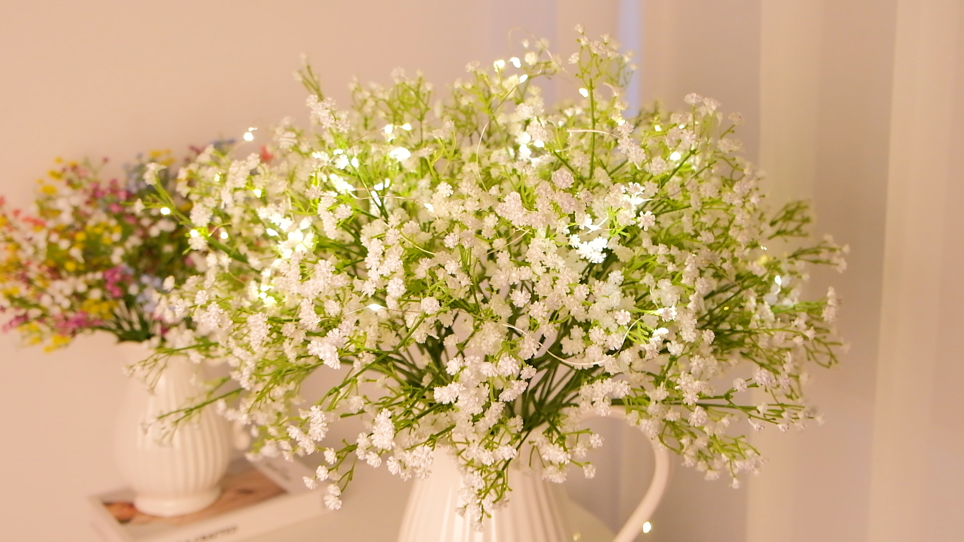 B.C...SALE 　gypsohila Flower Knit Amazon.com: Birtlynn Preserved Baby's Breath 3 Bunches, 100