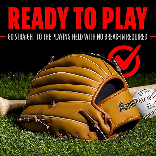 Miniatura 6 de Franklin Sports Field Master Baseball + Softball Glove - Field Master Adult + Youth Baseball + Softball Mitt - Men's + Women's Gloves - Right Hand