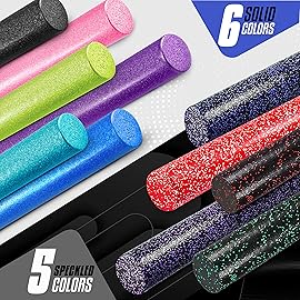 Yes4All High-Density EPP Round Back Roller Foam, Exercise Foam Roller for Yoga, & Pilates, Multiple Sizes and Colours, Blue Speckled - 36 inches