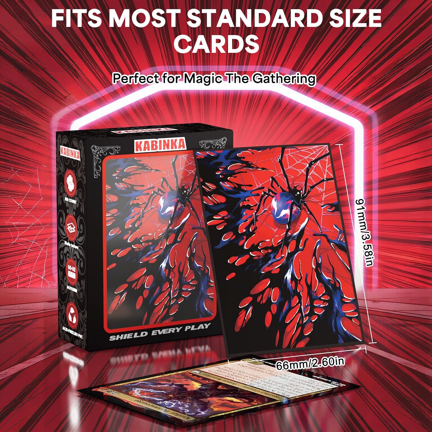 Kabinka MTG Card Sleeves Spider and Skull