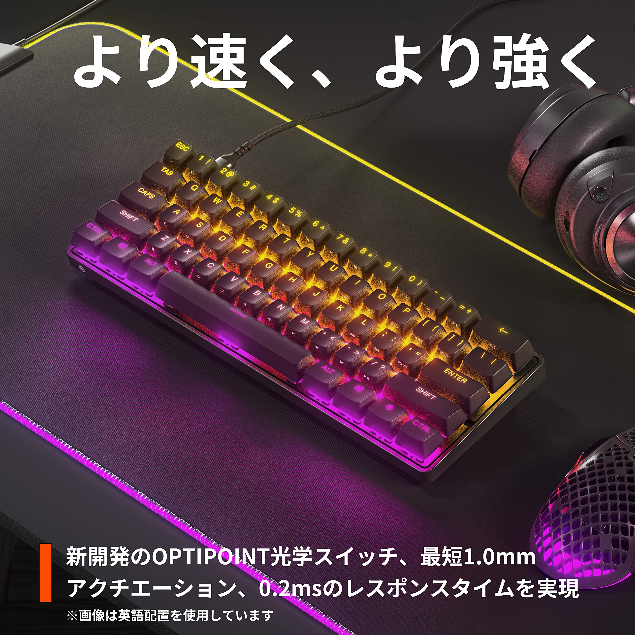 Amazon.co.jp: SteelSeries ゲーミングキーボード ミニサイズ Apex 9 