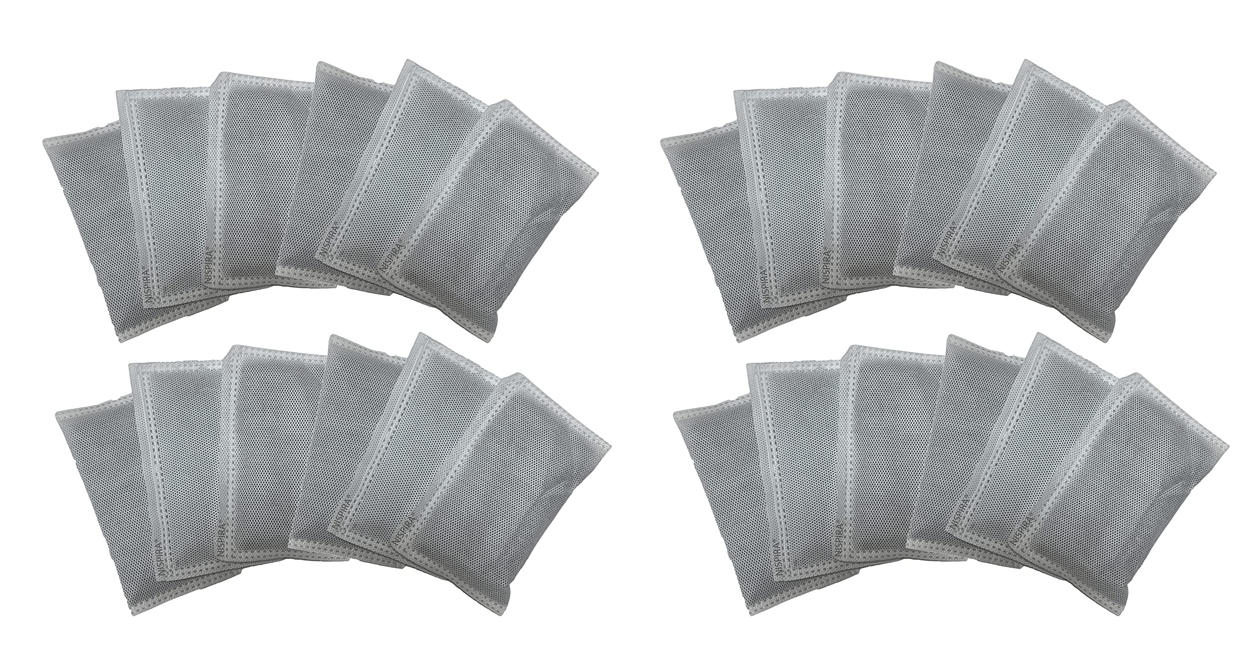 Nispira Activated Charcoal Odor Filter Refill Deodorizer Compatible with Trash Cans 8 Gallon and Larger, 24 Packs