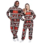 FOCO Cleveland Browns NFL Ugly Pattern One Piece Pajamas - 2XL