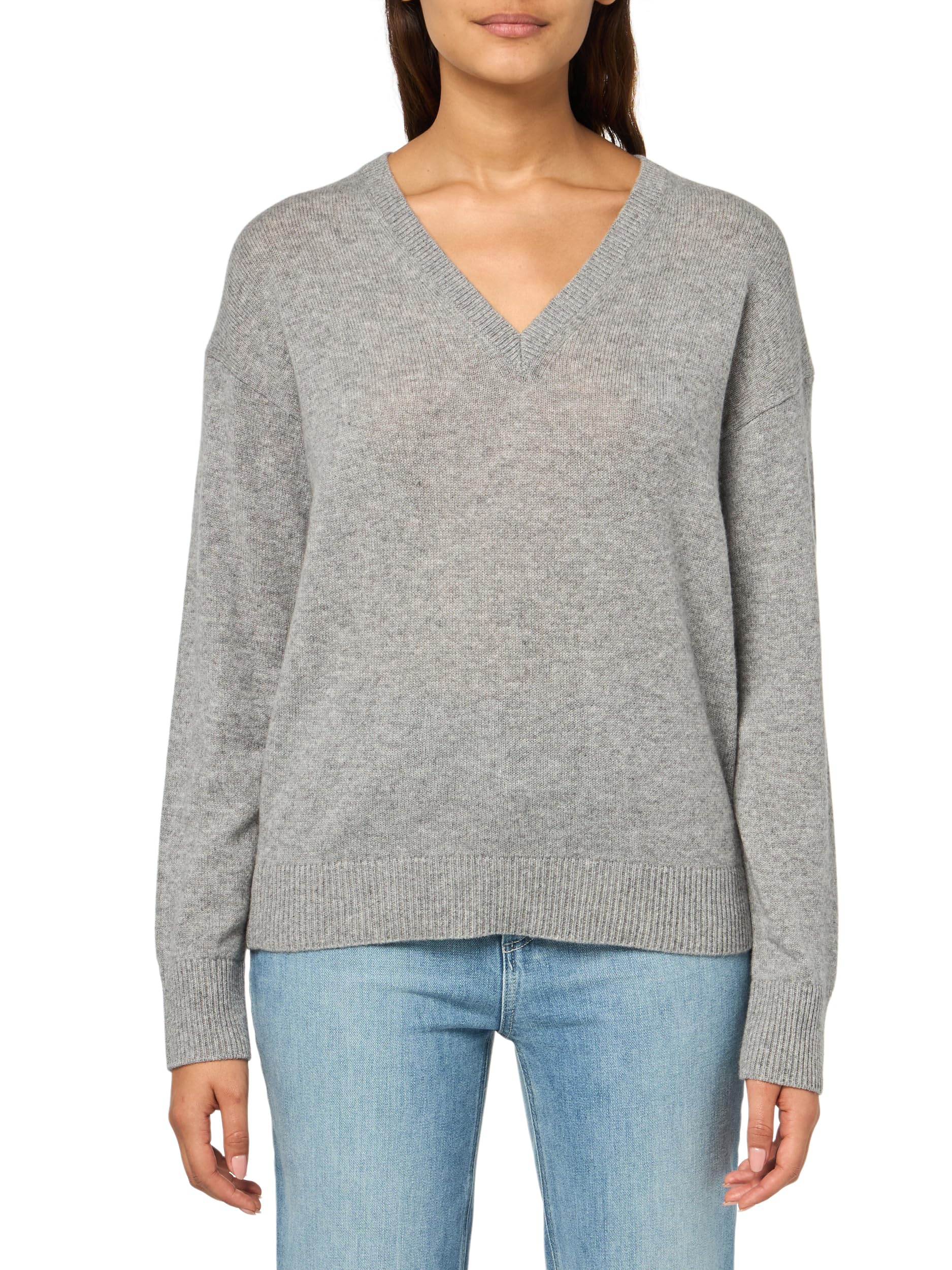 Theory Women's Long Sleeve V-Neck Cashmere Pullover Sweater