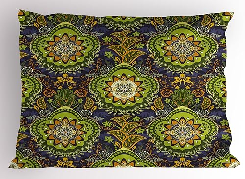 Miniatura 34 de Jukebox almohada Sham by ambesonne, impresión digital Retro. Fiesta temática de Old Antique Música Radio Set, tamaño estándar Impreso Funda de