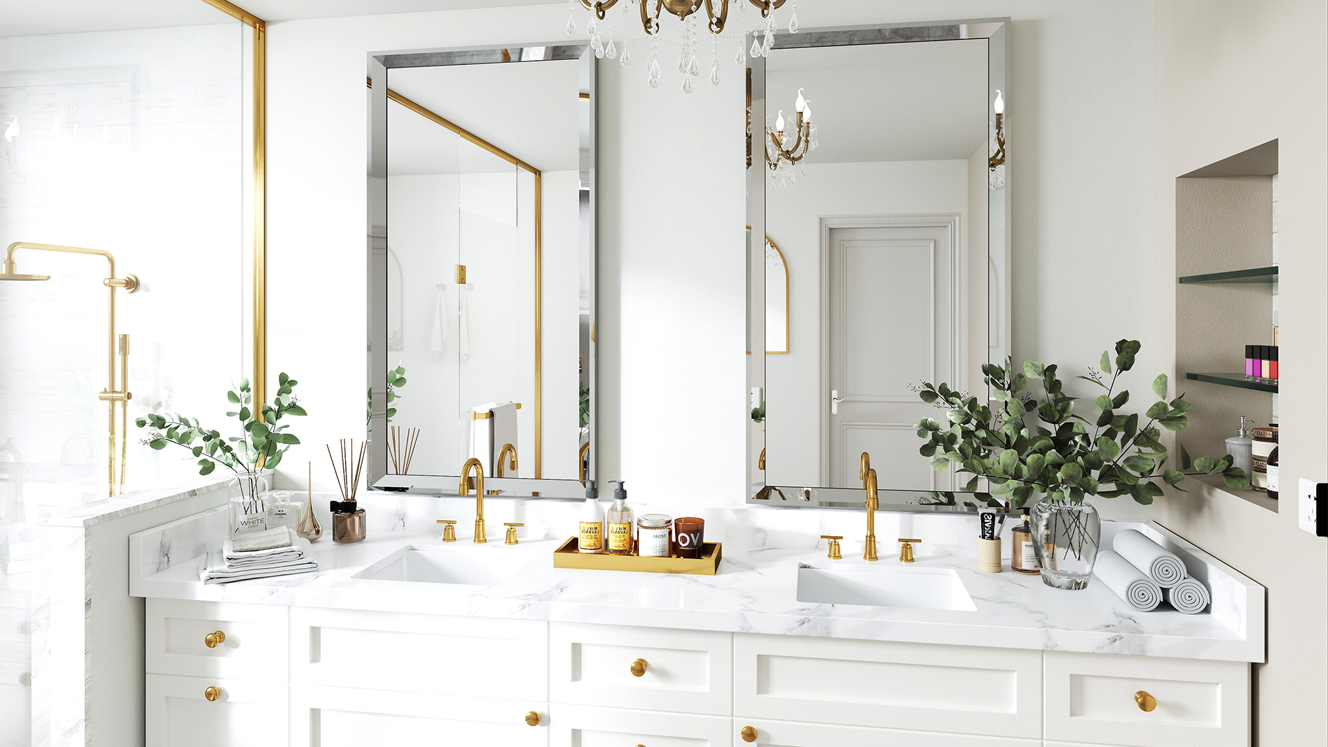 Amazon.com: Chende Rectangular Mirror for Wall Decor, 24