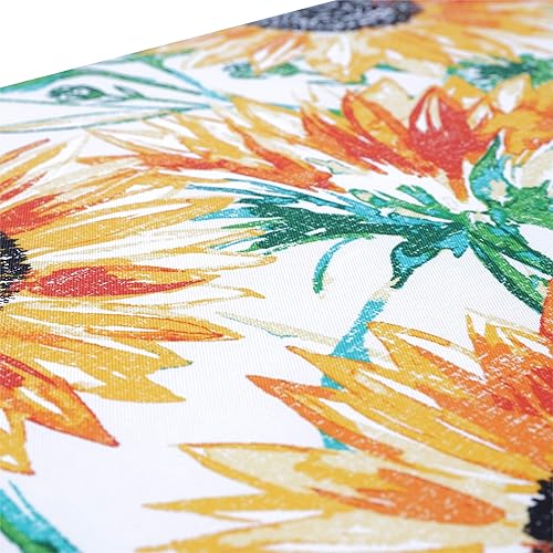 Miniatura 5 de Pillow Perfect Cojín floral brillante para interiores y exteriores con lazos, reversible, acolchonado, resistente a la intemperie y a la