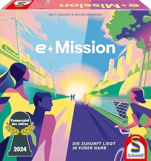 Schmidt Spiele 49444 e-Mission, Connoisseur Game of the Year 2024 (German Language)