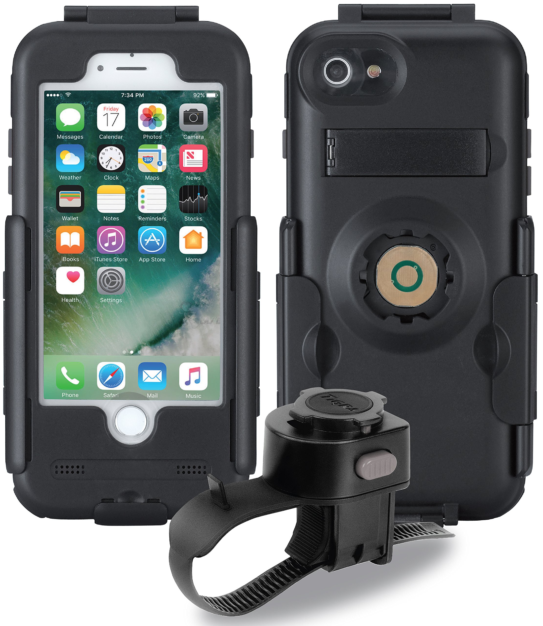 Amazon.co.jp: TiGRA Sport スマホホルダー バイク 防水 充電 USB