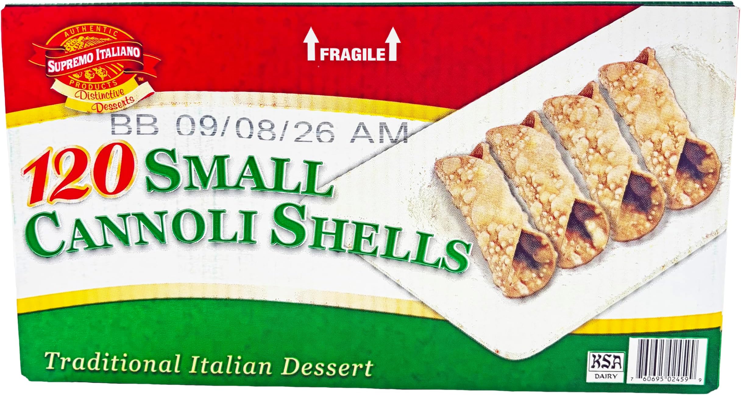 120 Small Cannoli Shells