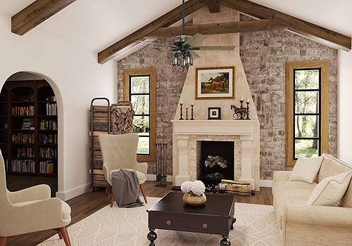 Miniatura 3 de Hunter Mt. Vista Ventilador de techo interior con luces LED y control de cadena de tracción, 52 pulgadas, hierro natural