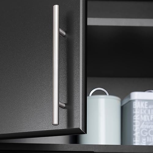 Miniatura 7 de Prepac Elite - Gabinete de pared apilable de 2 puertas de 32 pulgadas de madera de ingeniería en color negro