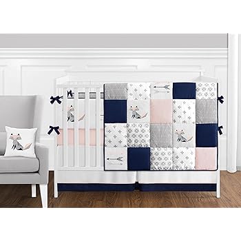 baby girl fox bedding