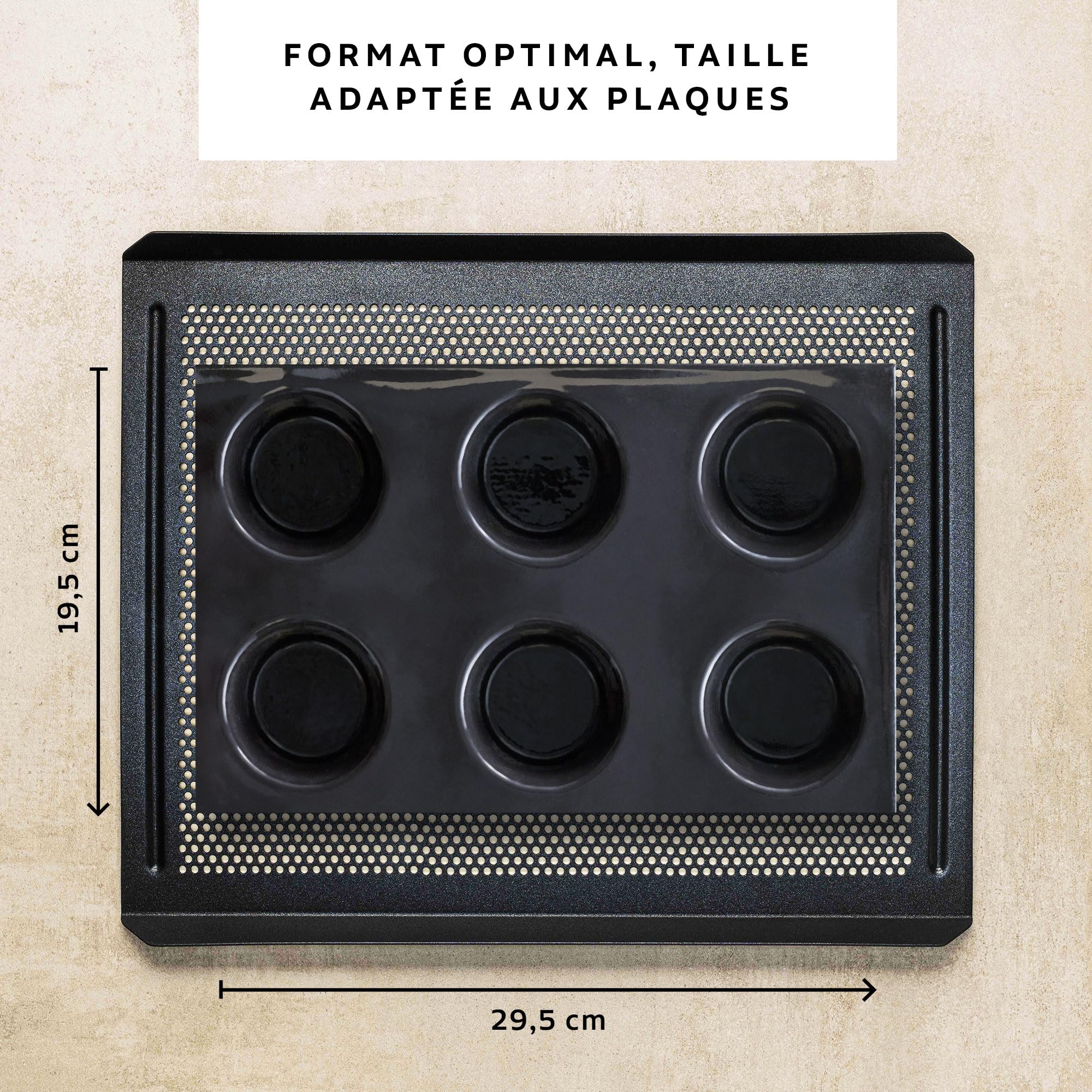 Flexipan Moule à Muffins – 6 Gateaux Moelleux Sucrés ou Salés - Cuisson Uniforme, Antiadhésif, Haute Résistance - Accessoire Patisserie, Cuisine - Parts Individuelles - Pratique, Facile à Démouler