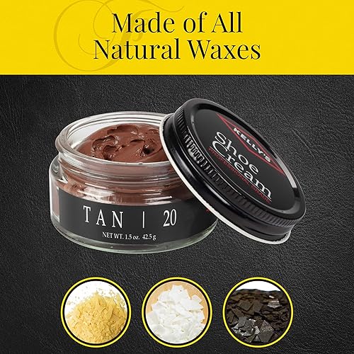 Miniatura 165 de Kelly's Shoe Cream - Pomada profesional para zapatos, 1.5 onzas, varios colores disponibles, Blanco B079VSF86S