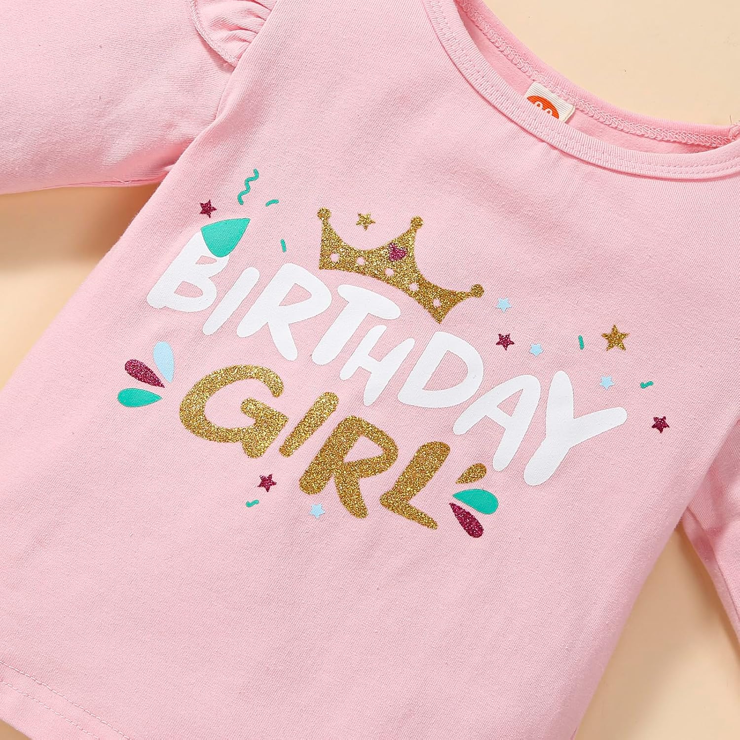 Toddler Kids Baby Girls Birthday Princess Outfits Dress short Sleeveless Shirt Tutu Skirt Set - Image 4