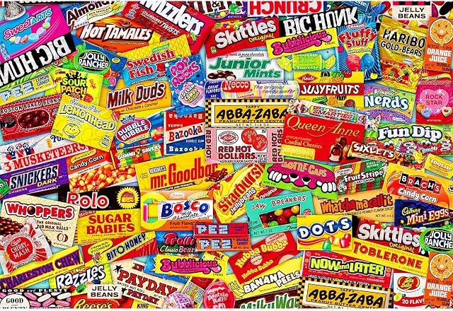 ANDSTON Jigsaw Puzzles For Adults 1000 Piece Jigsaws Puzzles 1000 Piece Puzzles For Adults Kids Crazy Candy Puzzle Games Toys Gift for Home Decoration (29.5"x 19.7")