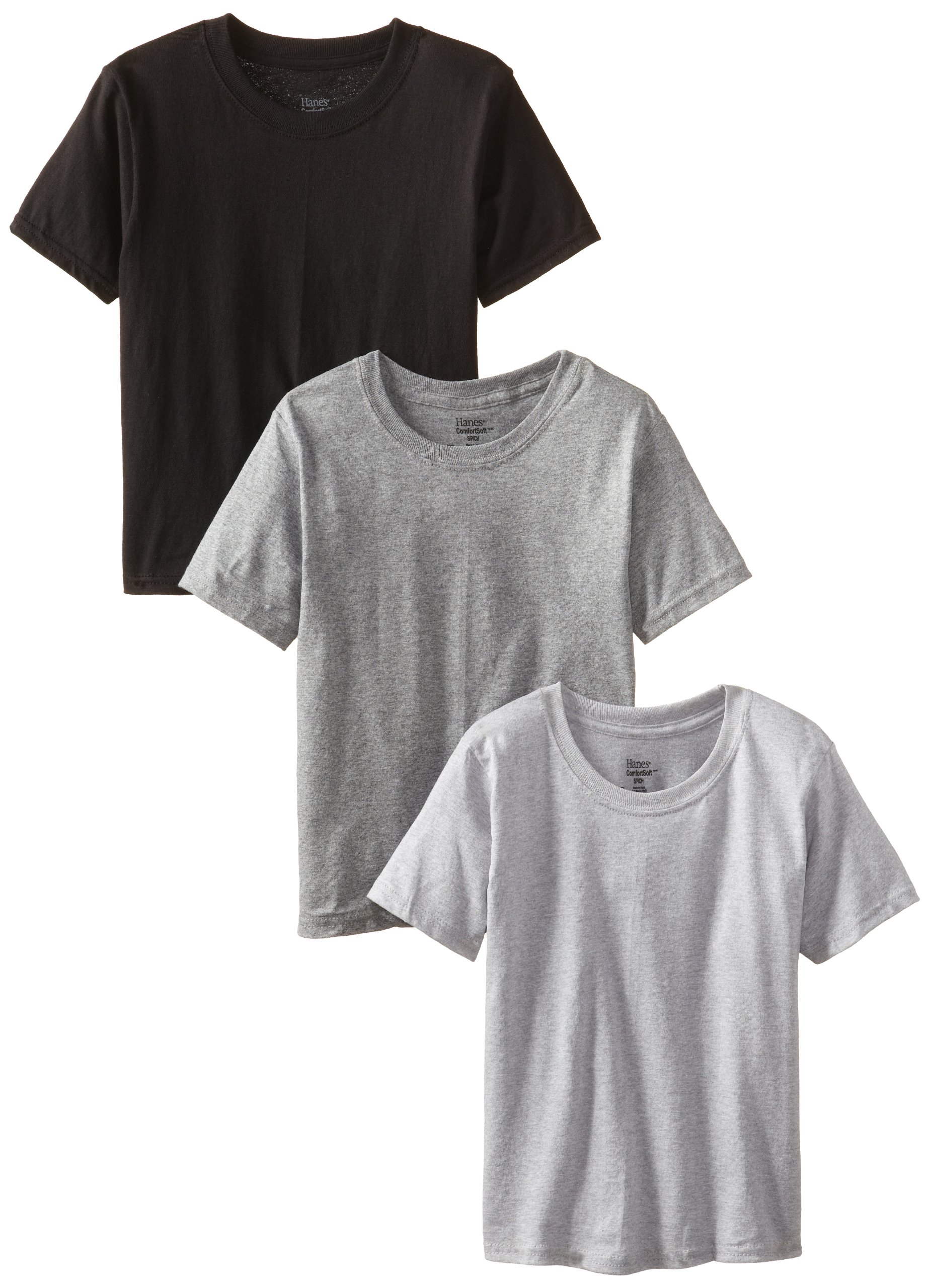 Hanes Big Boys' Platinum Dyed Undershirt (Pack of 3)