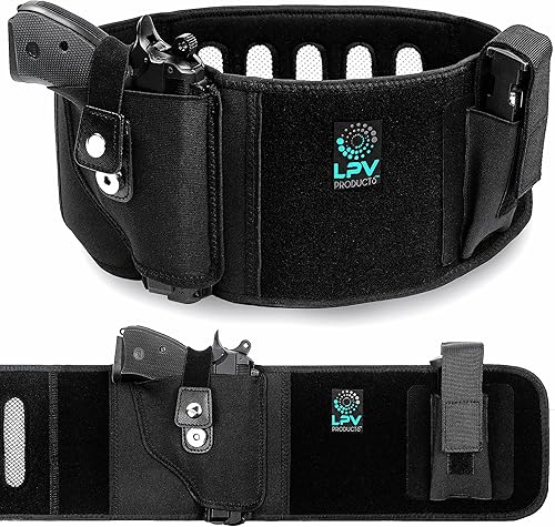 Funda galardonada con banda de vientre para ocultación profunda. Retención magnética para el 99% de las pistolas. Durabilidad y cierre de grado