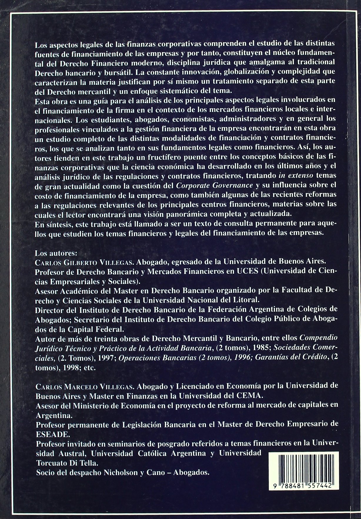 Aspectos legales de las finanzas corporativas (SIN COLECCION)