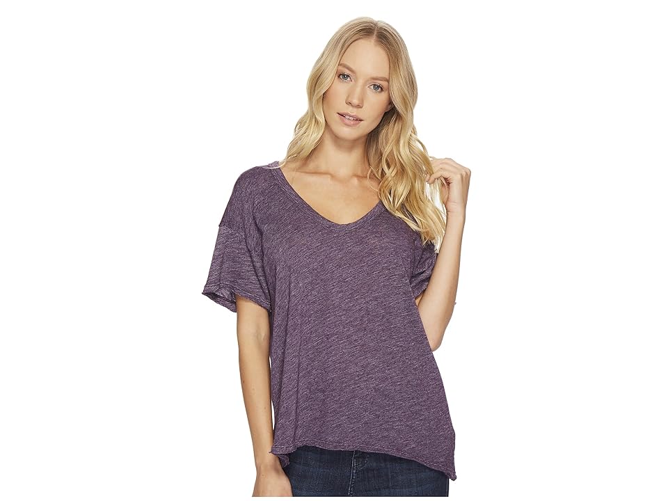 

Project Social T Tori U-Neck Tee (Glam Grape) Women's Short Sleeve Pullover