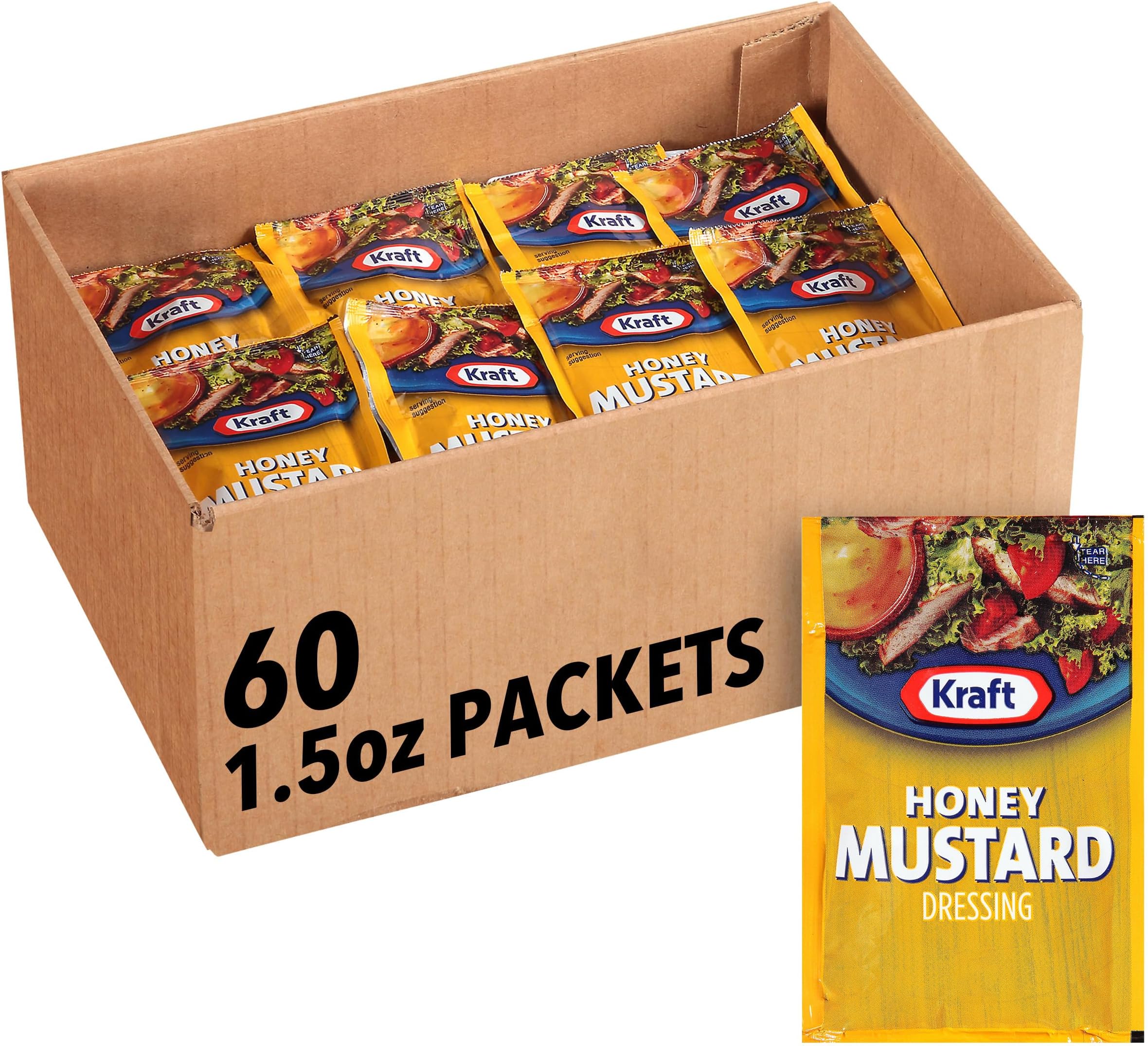 Marzetti Honey Mustard Dressing, Dijon, 1.5 Ounce (Pack of 60) Grocery & Gourmet Food