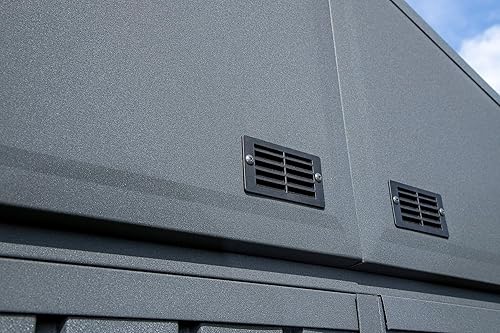 Miniatura 8 de Arrow Shed Elite 12' x 16' Outdoor Lockable Gable Roof Steel Storage Shed Building, Anthracite