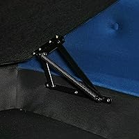 Vista 38 de HomSof Silla moderna de interior con tumbona sin brazos con patas de madera maciza