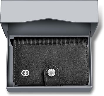 Victorinox Altius Secrid Essential Card Wallet, 10 cm, Black, Aluminum, 612677| RFID, Black, S, Casual
