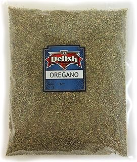 Dried Oregano Leaves All Natural by Its Delish, 8 Oz (Half Pound) Bag, Classic Italian Style Seasoning - Sprinkle on Pizza, Pasta, Stews, Soups, Fish, and Sauces - 100% All Natural, Certified Kosher