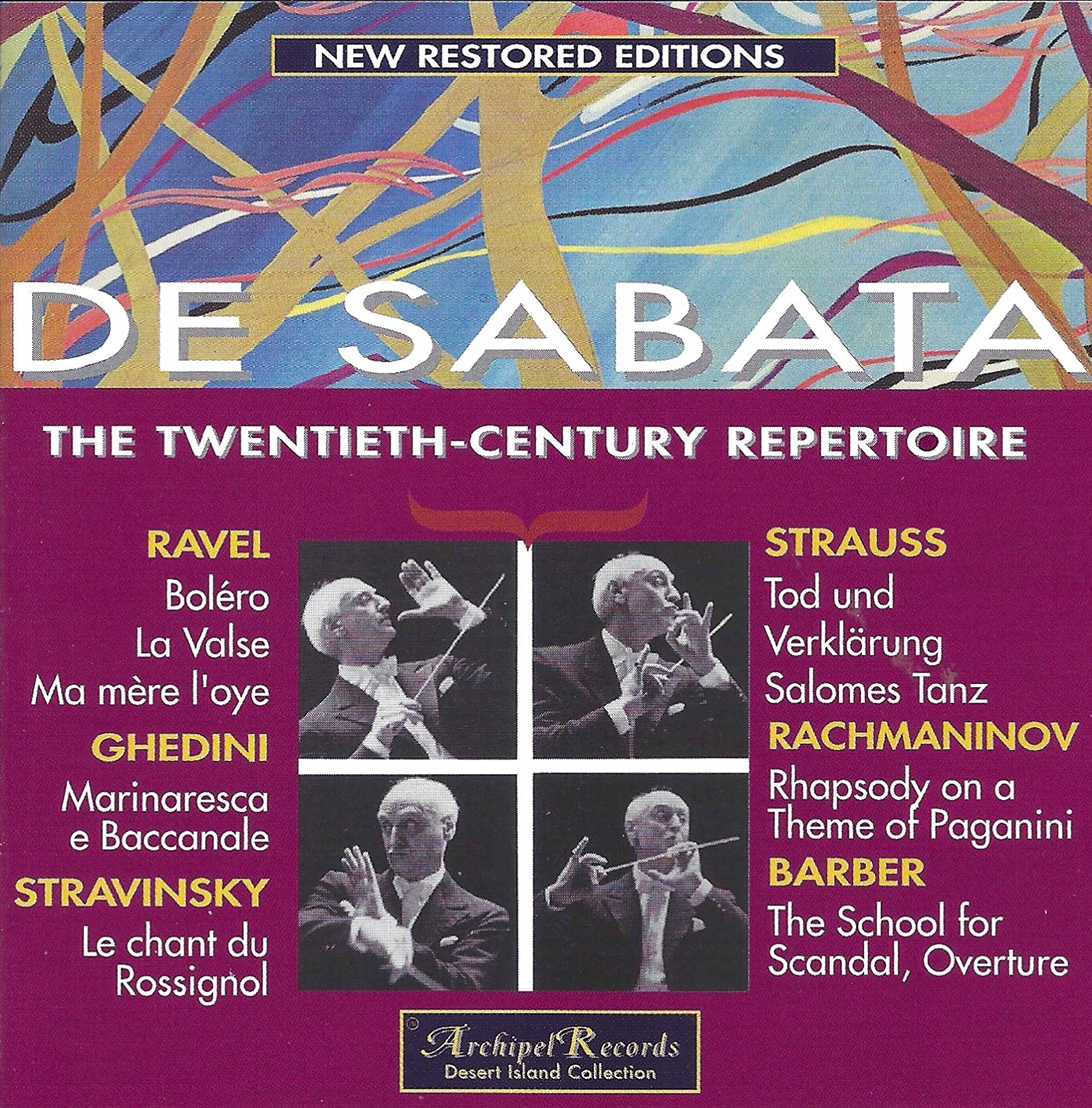 De Sabata - The Twentieth Century Repertoire (CD) Ravel/Ghedini/Stravinsky etc.