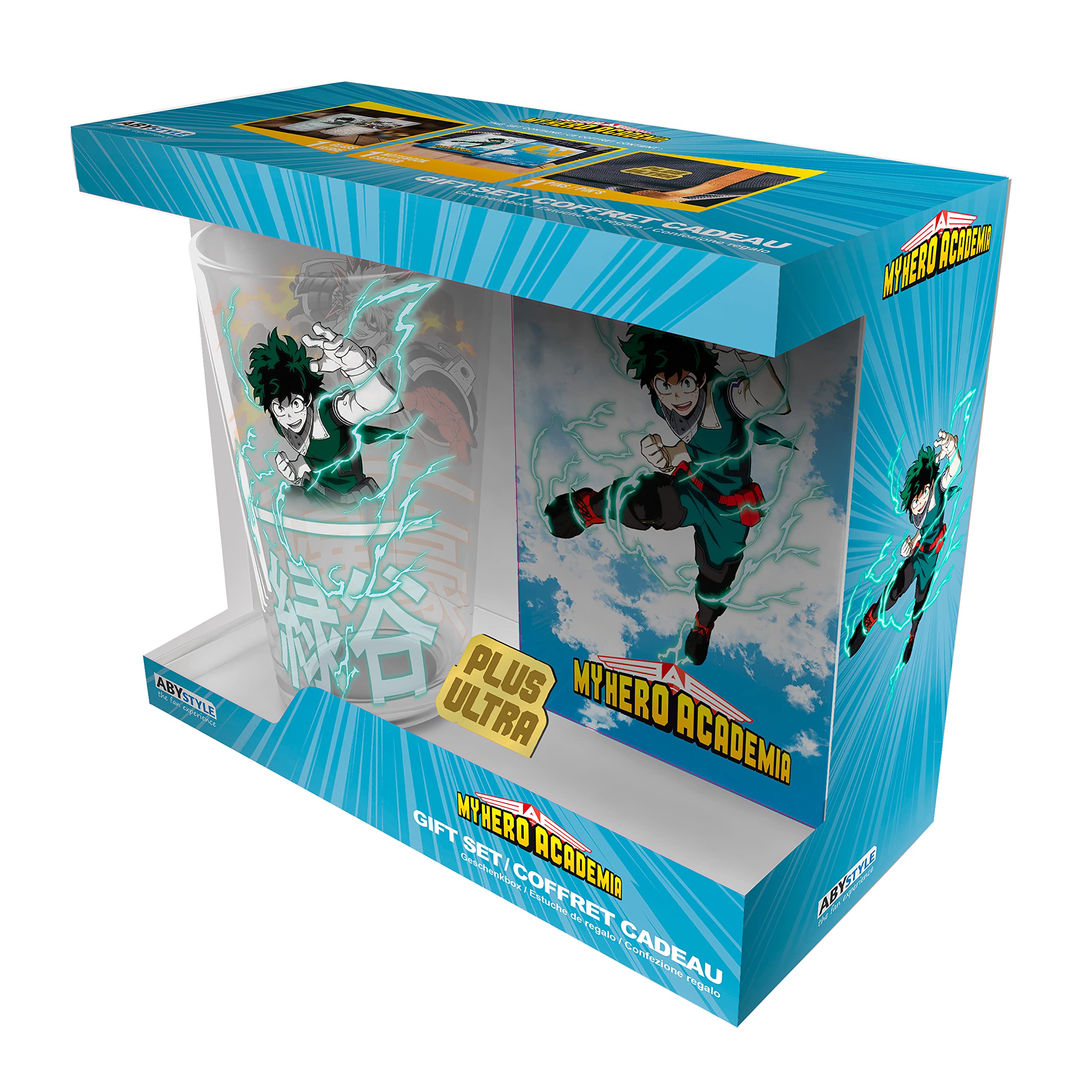 Amazon.com: ABYSTYLE My Hero Academia Gift Set XXL Glass 16 Fl Oz