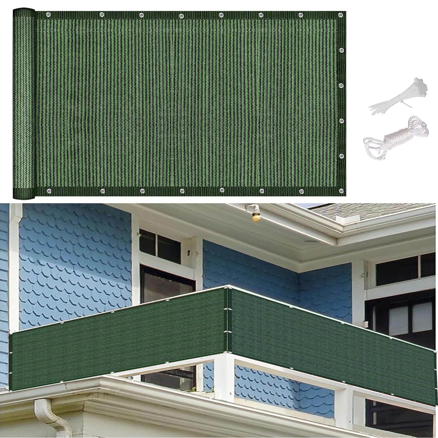 Brise vue balcon vert pour aménager un coin détente au jardin