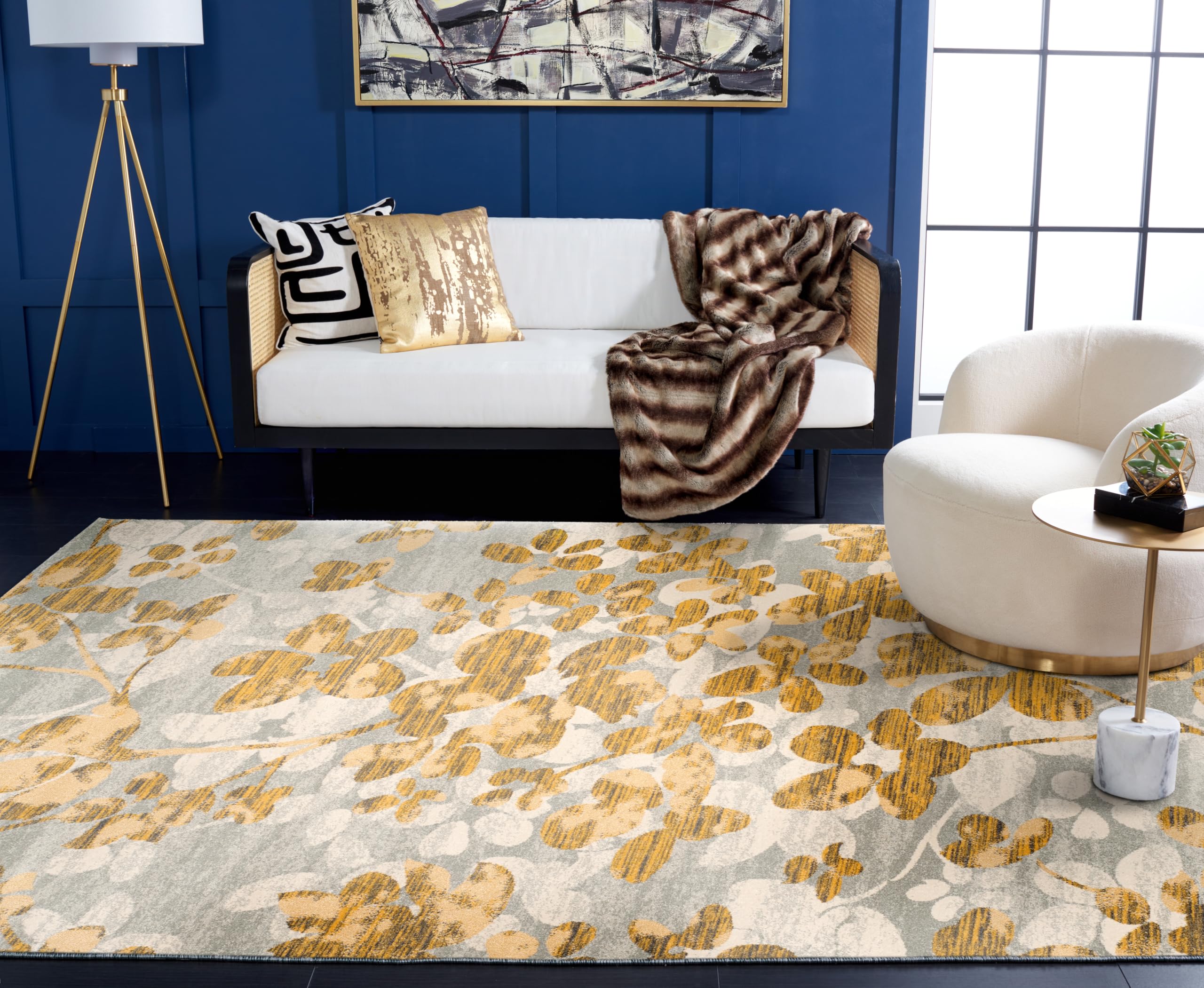 Amazon.com: SAFAVIEH Evoke Collection Area Rug - 9' x 12', Grey
