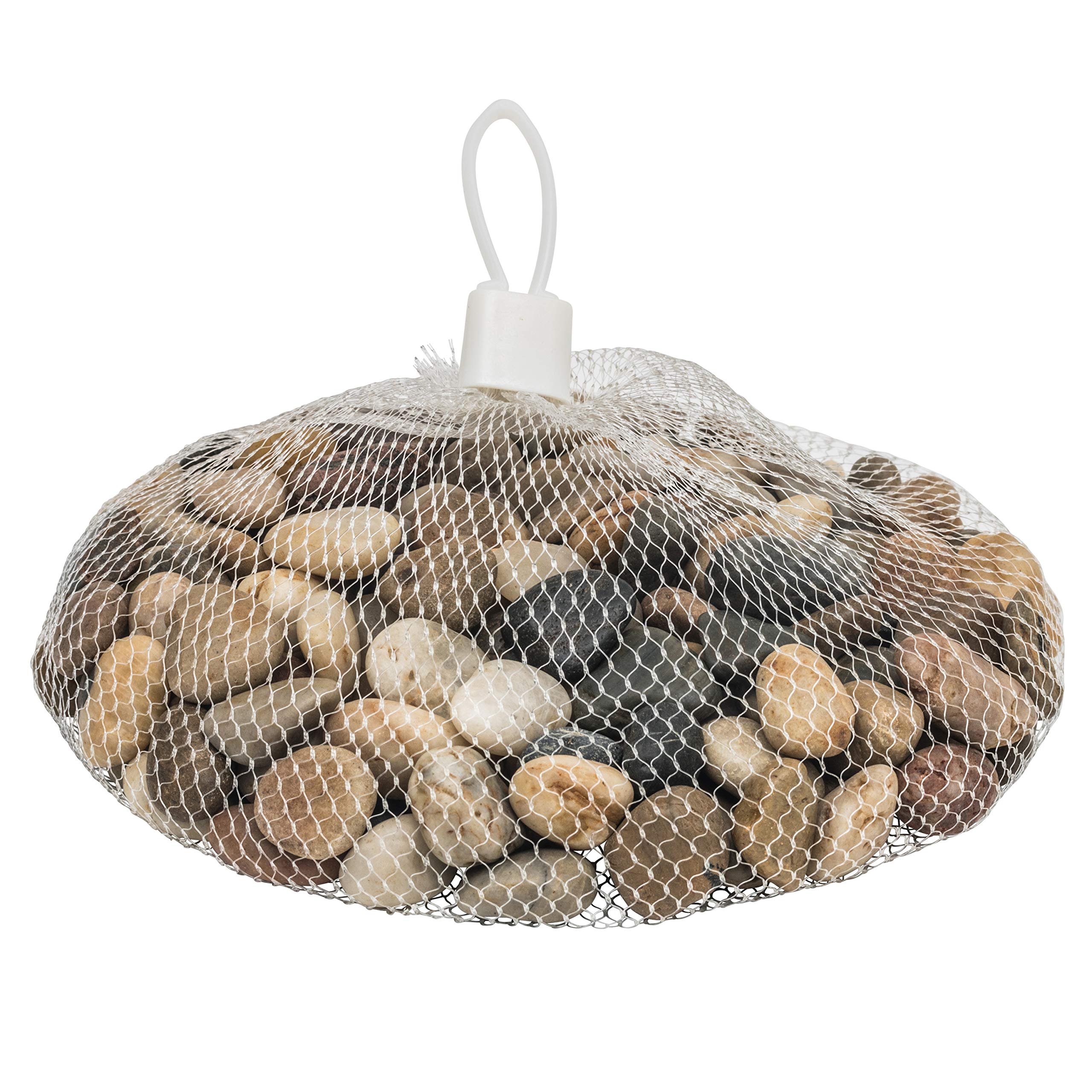 Decorative Stones, Pebbles, River Rocks, 2.5 Cups Approx. Area Coverage of About 9 X 9 Inch.