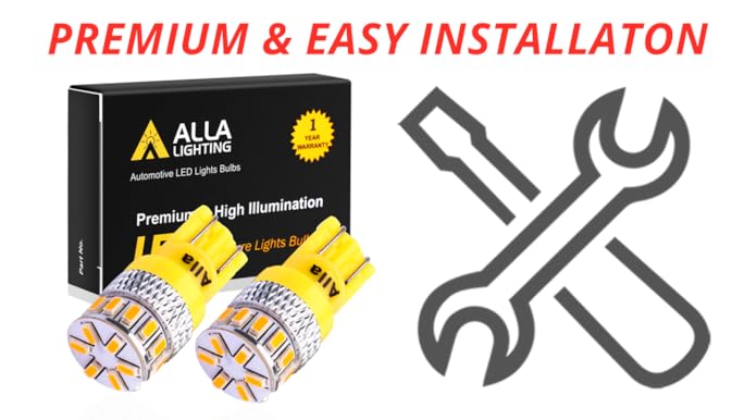 TOUCH VS 130 2張 Amazon.com: Alla Lighting T10 Wedge 168 194 LED Bulbs, Amber